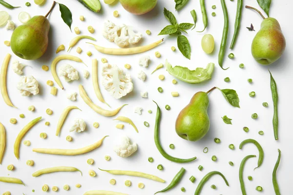 Ingrédients pour le smoothie vert bio — Photo