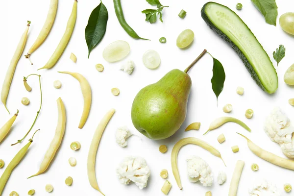 Ingredienti per il frullato verde biologico — Foto Stock