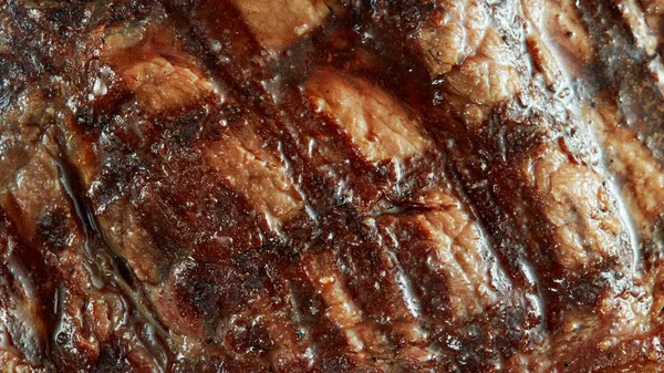 Macro of grilled meat — Stock Photo, Image
