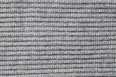 Gri doku yün örgü