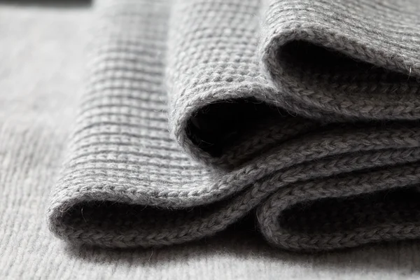 Gros plan de tricots blancs pliés — Photo