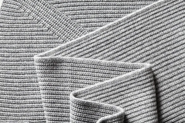 Крупним планом макро текстура в'язаної бавовняної тканини — стокове фото