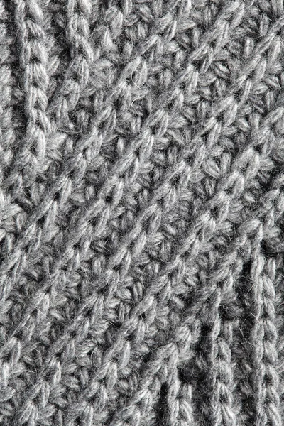 Gris tricot texture de fond . — Photo