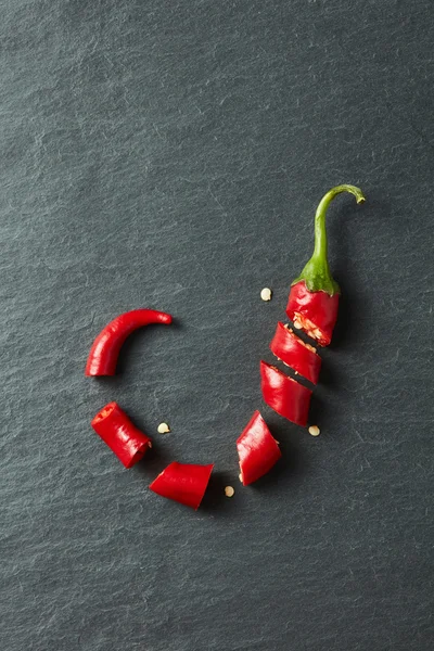 Pimenta de pimenta vermelha picada — Fotografia de Stock