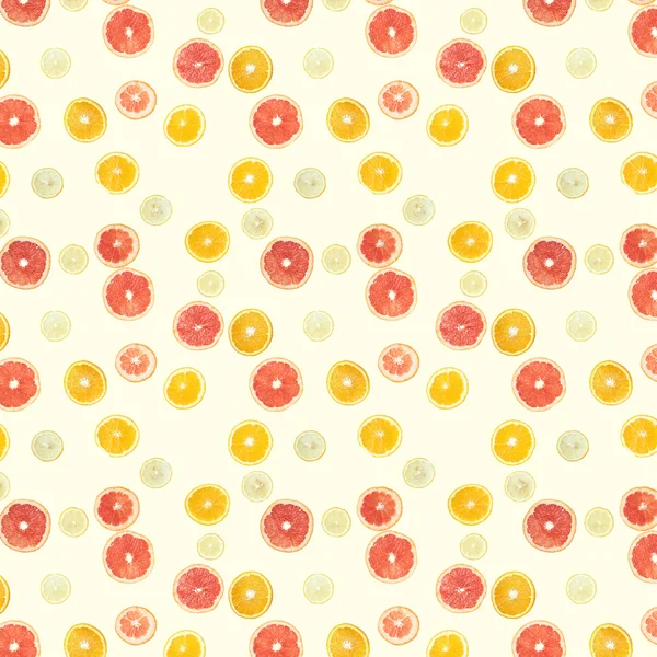 Citrus fruits seamless pattern — Stock Photo, Image