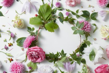 çerçeve Pembe çiçek