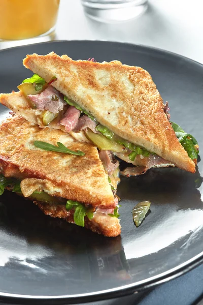 Grilled ham sandwiches — ストック写真