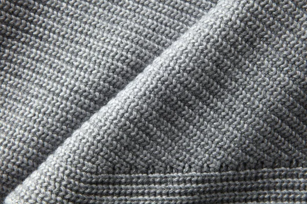 Textura de material jersey de punto gris —  Fotos de Stock