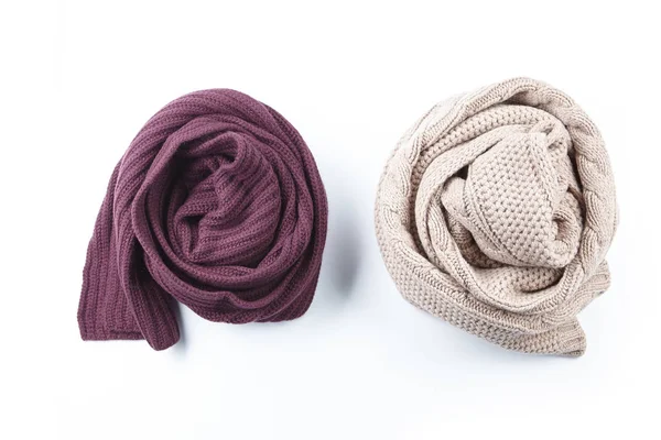 Two twisted female scarf — Stock Photo, Image