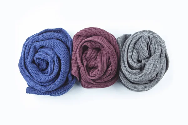 Colección de bufandas de colores — Foto de Stock