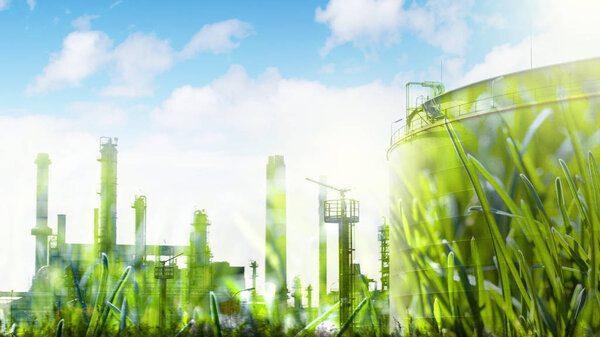 Green industrial development concept