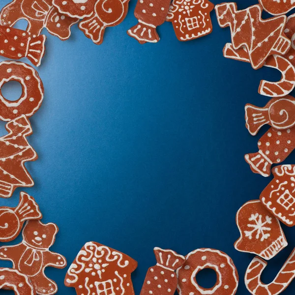 Quadro de biscoitos de gengibre — Fotografia de Stock