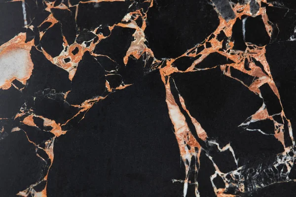 黒大理石自然パターン — ストック写真