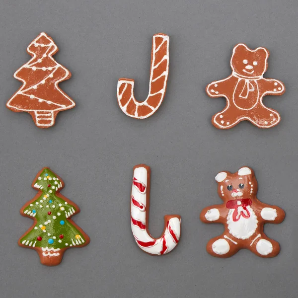 Christmas gingerbread cookies — Stock Photo, Image