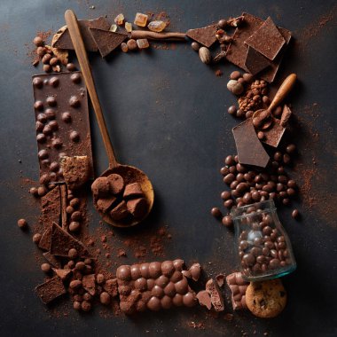 Çerçeve farklı çikolata