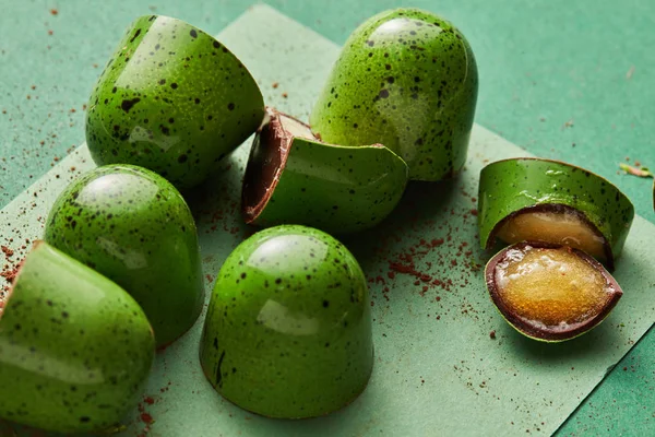 Hermosos caramelos verdes — Foto de Stock