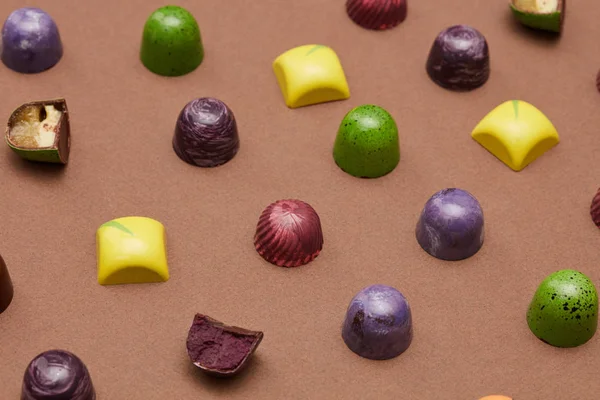 Kolorowy wzór cukierków — Zdjęcie stockowe