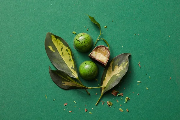 Schöne grüne Bonbons — Stockfoto