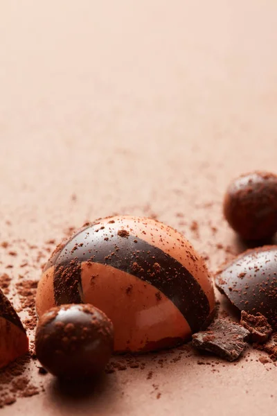 Heerlijke chocolade snoepjes — Stockfoto