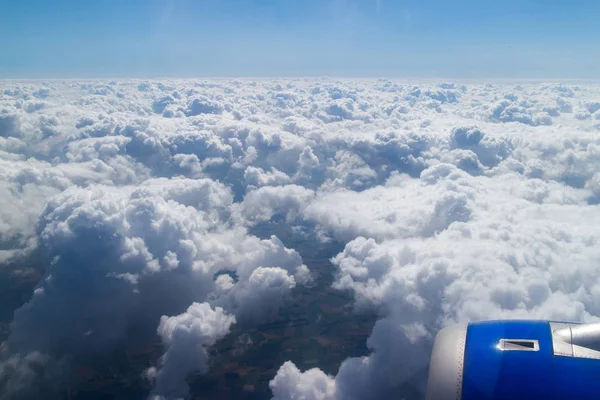 View from window of airplane — Stock Photo, Image