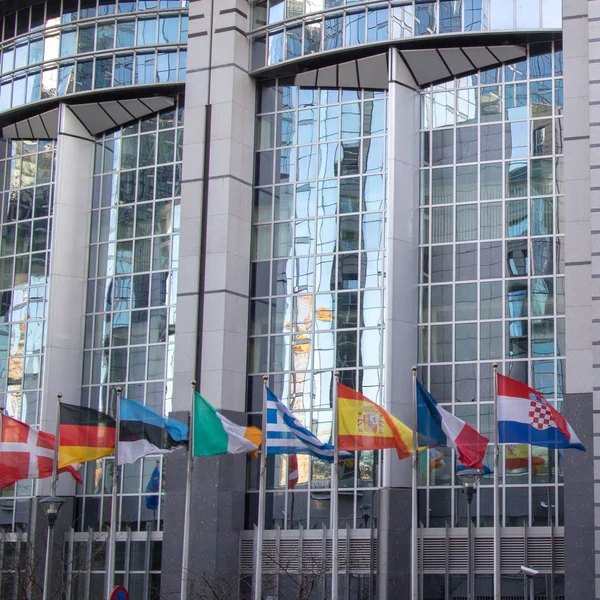 Здание Европейского парламента — стоковое фото