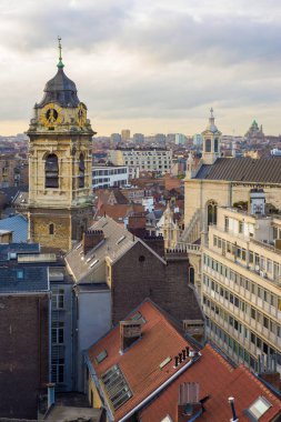 Brussel cityscape havadan görünümü