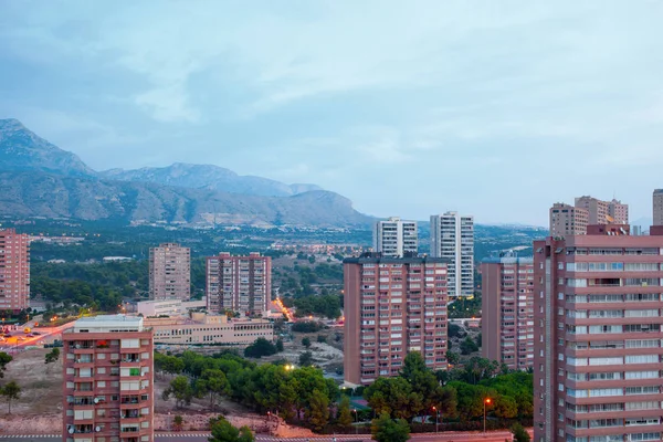 Modern skyscrapers of Benidorm — Stock Photo, Image