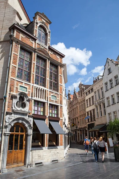 Street se gamla stan i Bryssel — Stockfoto
