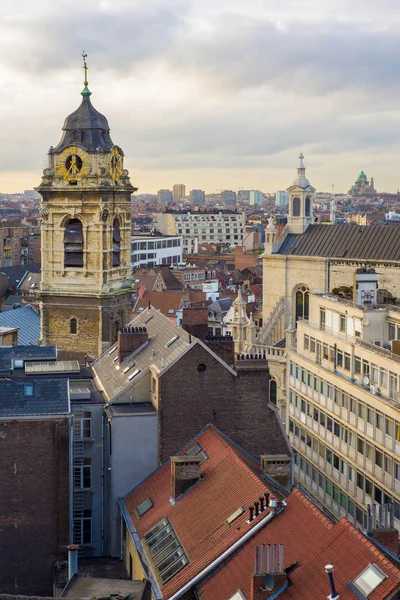 Vista aérea da paisagem urbana de Brussel — Fotografia de Stock