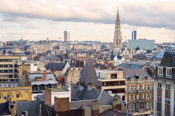 Flygfoto över Brussel stadsbilden — Stockfoto