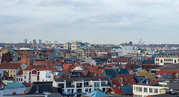 Luchtfoto van Brussel stadsgezicht — Stockfoto