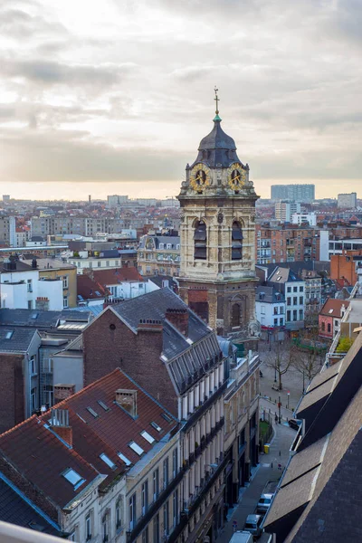 Vista aérea del paisaje urbano de Brussel —  Fotos de Stock