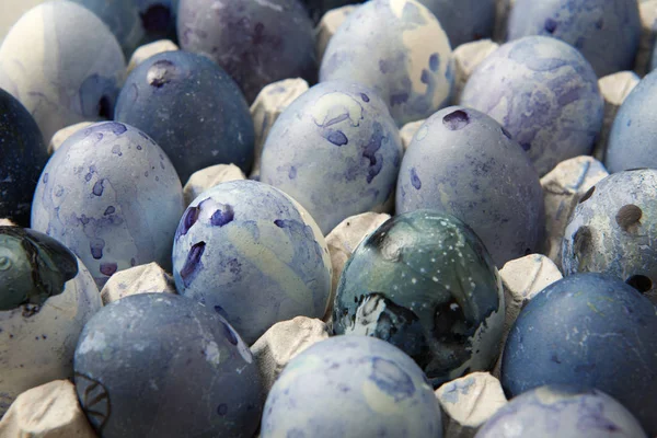 Blue easter eggs — Stock Photo, Image