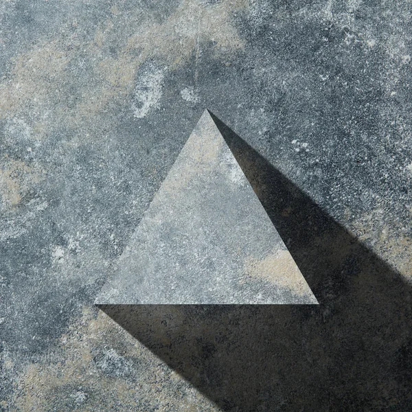 Гранитный тёмный треугольник — стоковое фото