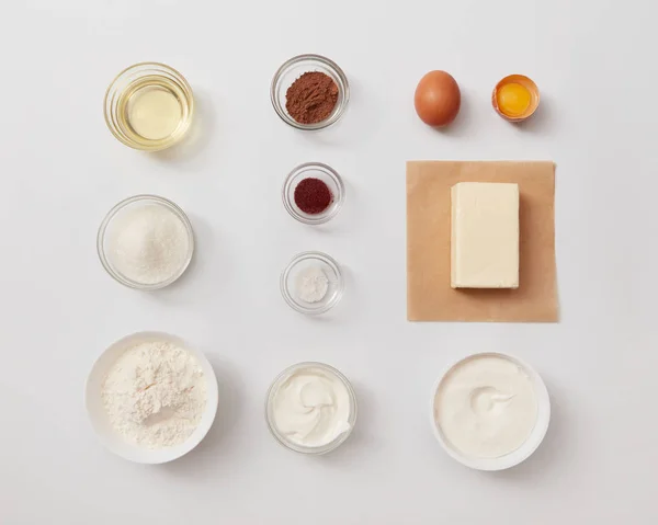 Ingredients for baking on table — Stock Photo, Image