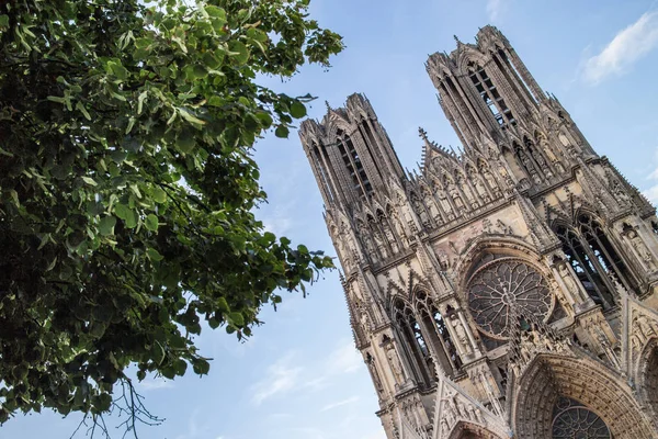Kathedrale Notre Dame in reims, Frankreich — Stockfoto