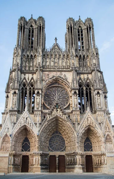 Katedral notre dame Reims, Fransa — Stok fotoğraf