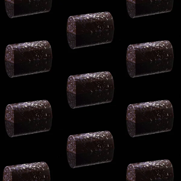 Muster von Schokoladenbonbons — Stockfoto