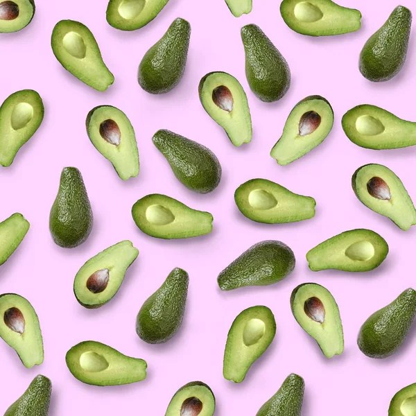 Muster grüner Avocados — Stockfoto