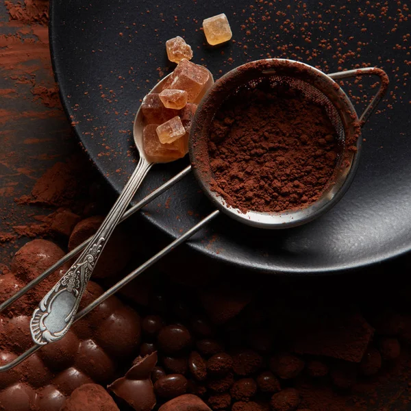 Turco delizia e cacao in polvere — Foto Stock
