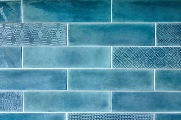 Blue ceramic tiles — Stock Photo, Image