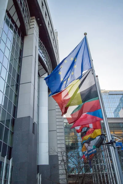 Europaparlamentet i Bryssel — Stockfoto