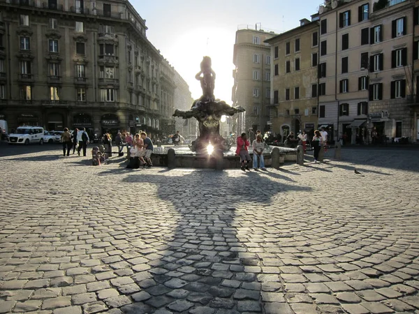 Monument with fountain in Rome — Stock Photo, Image