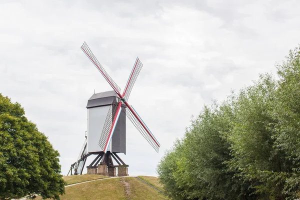 Windmill Sint Janshuismolen — стокове фото