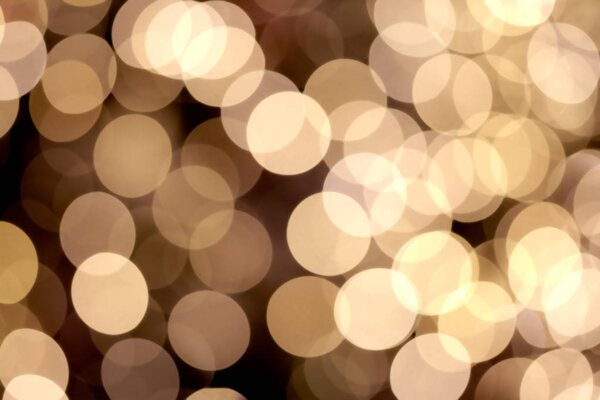 golden bokeh lights