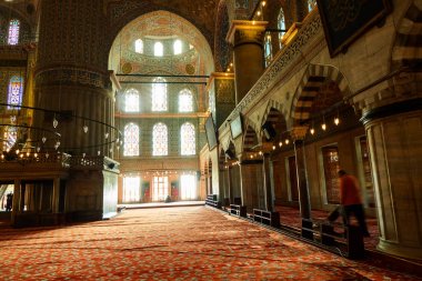 Sultanahmet Camii iç mavi Camii, Istanbul, Türkiye