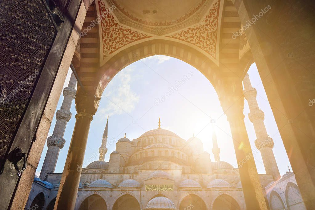 old gates of Blue mosque