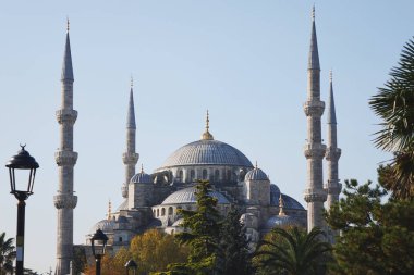 Antik mimarisinin şaşırtıcı: Sultanahmet Camii, Istanbul, Türkiye 
