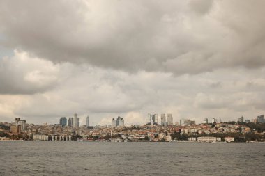 panoramik güzel bir şehir ve Marmara Denizi, Istanbul, Türkiye