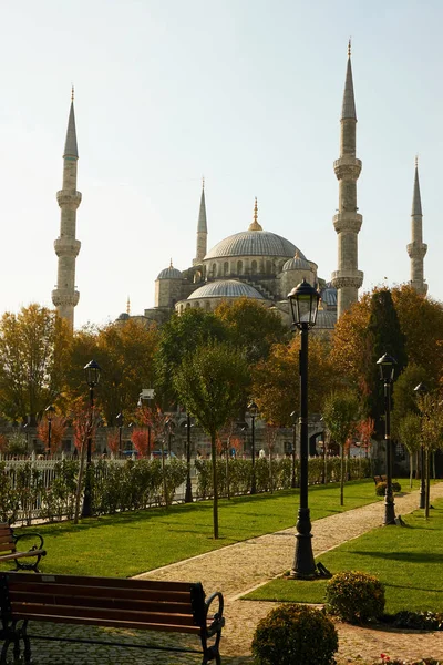 Sultanahmet Park Blue Mosque View Estambul Turquía — Foto de Stock